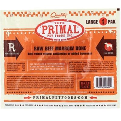 Primal Frozen Raw Beef Marrow Bone Large 1 Pack