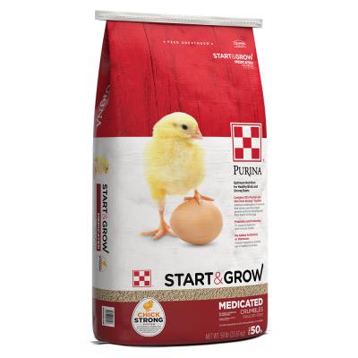 Purina Start & Grow MediCated Crumbles 50 lb.