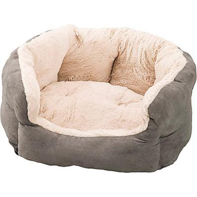 Sleep Zone Reversible Cushion Cuddler Light Gray 18 in.